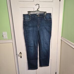 Nine West Dark Blue Straight Leg Jeans
